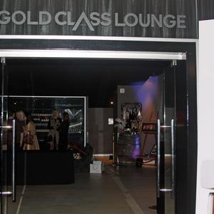 The entrance to the Gold Class Lounge.